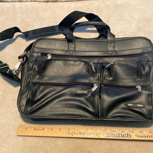 Just In Case Faux Leather Laptop Bag